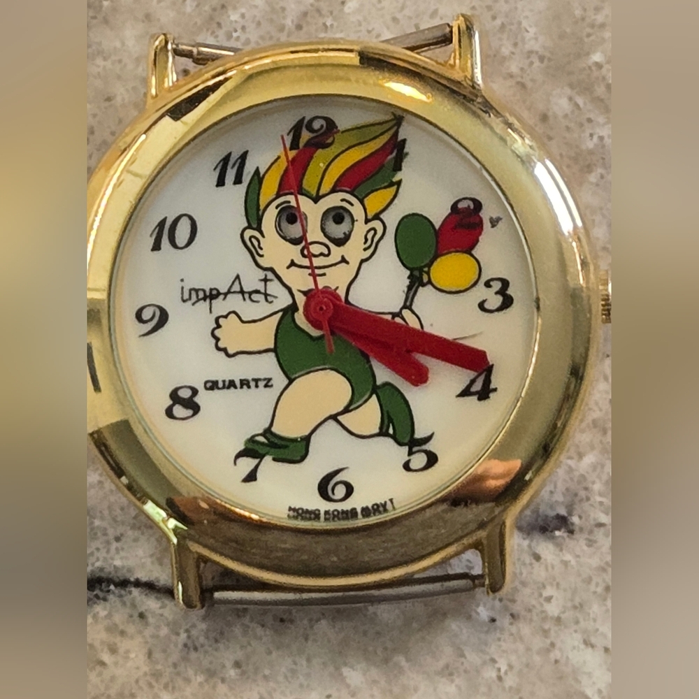 Vintage ImpAct Character Watch Hong Kong Movt, Rare
